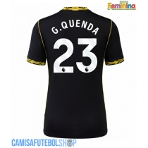 Camisa de time de futebol Chelsea Geovany Quenda #23 Replicas 2º Equipamento Feminina 2026-27 Manga Curta
